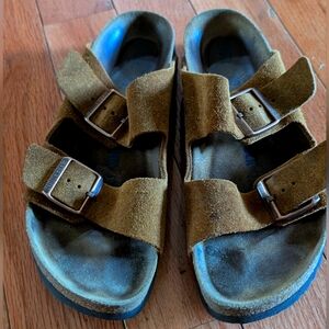 Birkenstock Tan Suede Women's Sandals